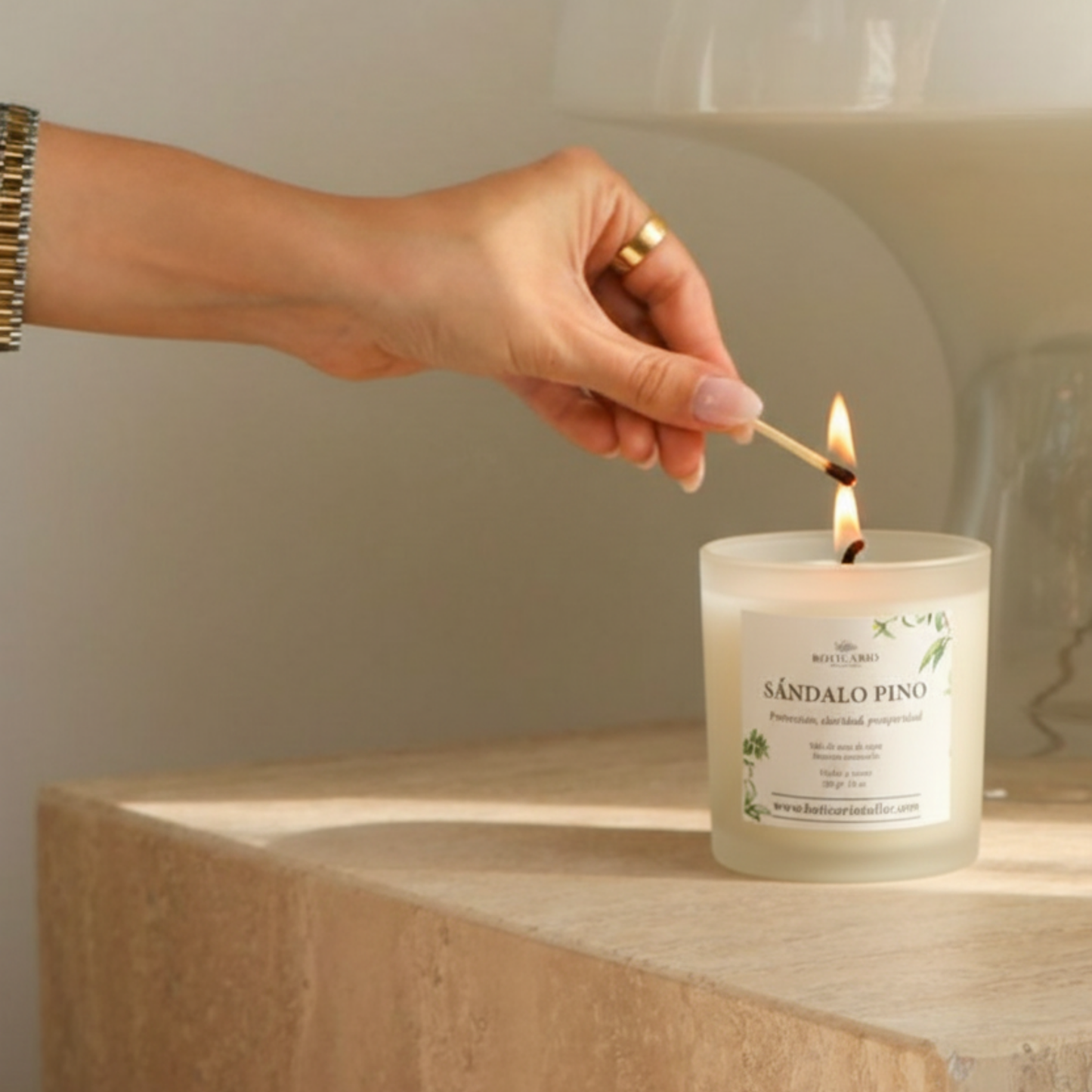 Vela con intención Soya