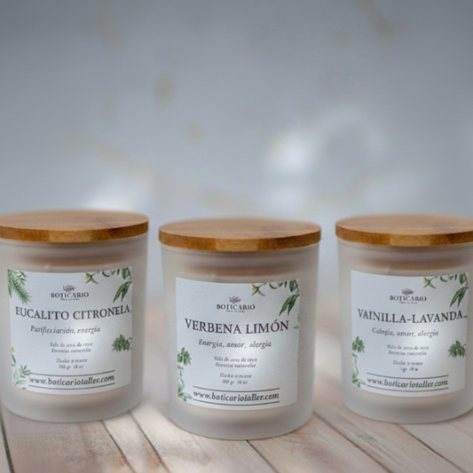 Promo 3 velas de soya